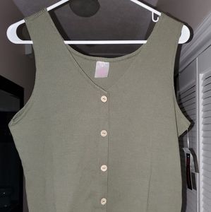 No Boundaries Ribbed Tank Top Juniors